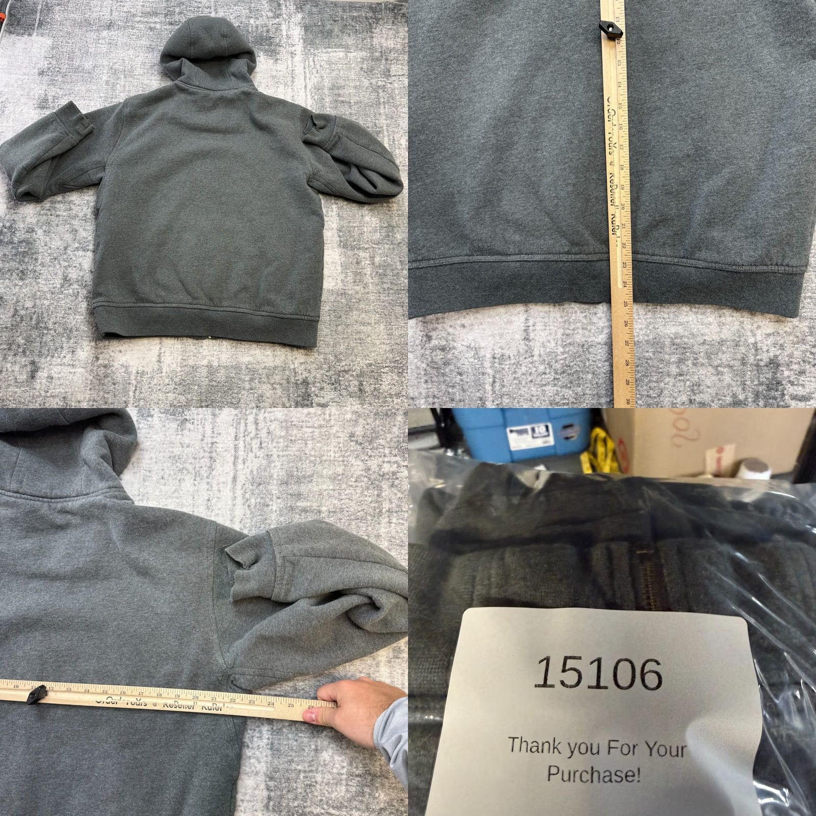 Vintage L.L. Bean Sweatshirt Mens Medium Gray Katahdin Iron Works Sherpa Fleece Zip Hoodie Shirt Mens Medium Gray Sherpa Fleece Zip Hoodie Size US M / EU 48-50 / 2 - 8 Thumbnail