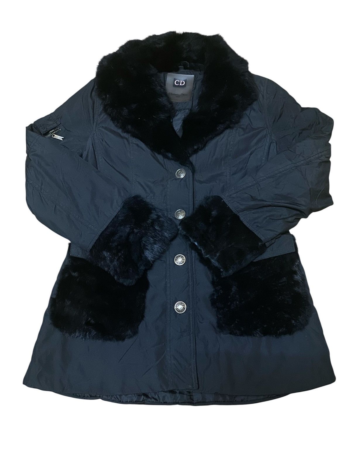 Dior Christian Dior Double Pocket Fur Collar And Cuff Jacket Size M / US 6-8 / IT 42-44 - 3 Thumbnail