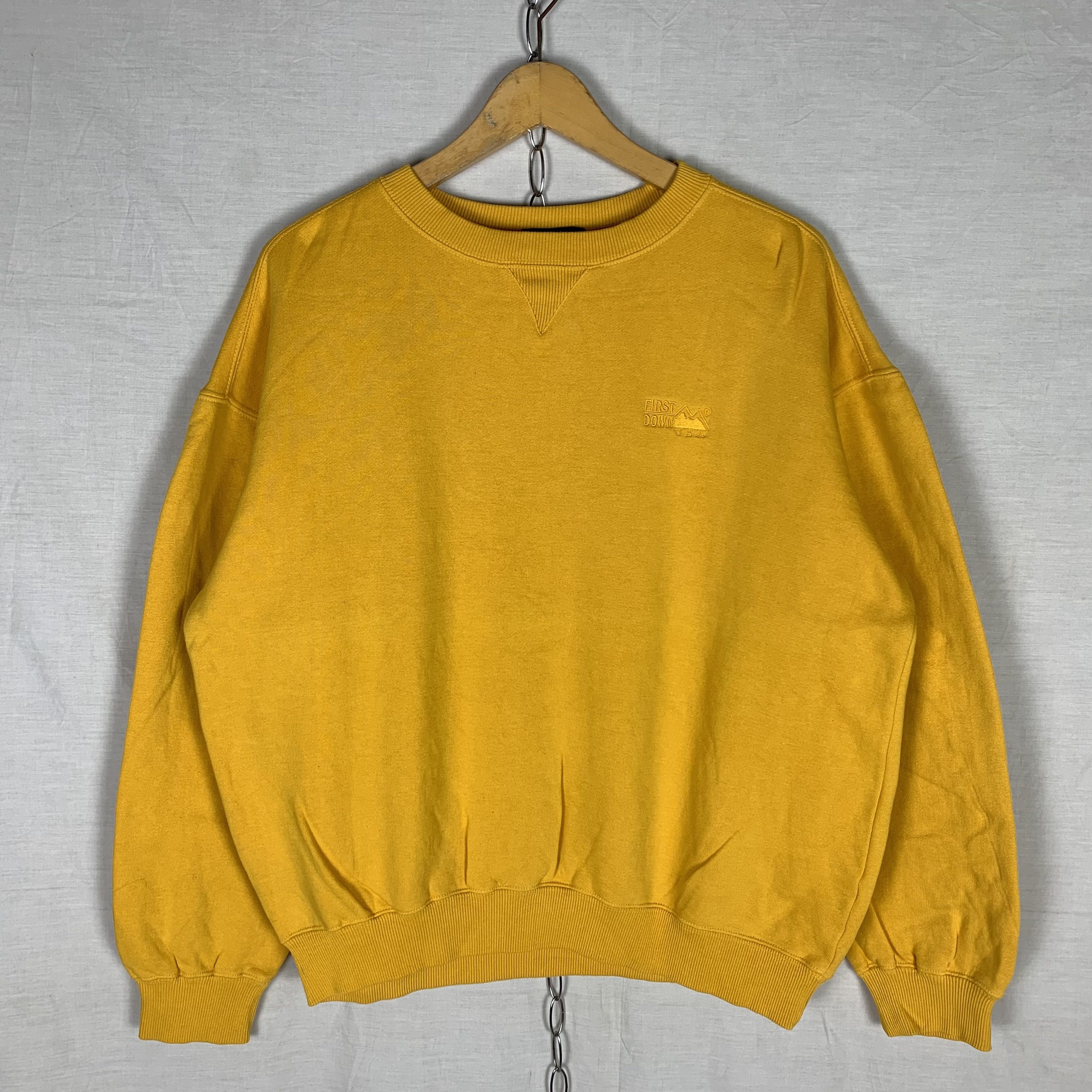 Vintage First Down USA Sweatshirt Crewneck Size US M / EU 48-50 / 2 - 1 Thumbnail