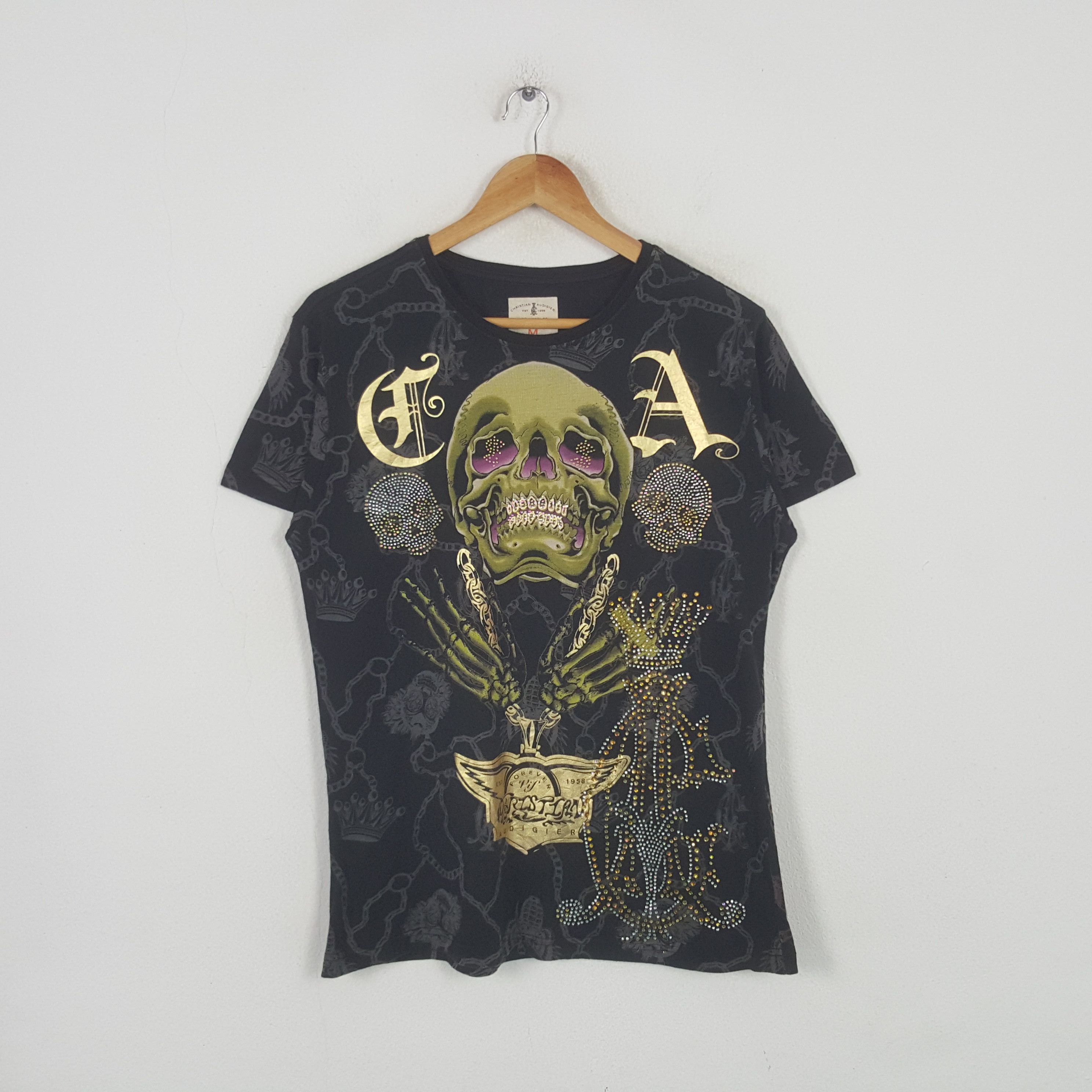 Christian Audigier Vintage Christian Audigear Los Angeles Designer Tshirt RR5 Size US M / EU 48-50 / 2 - 3 Thumbnail