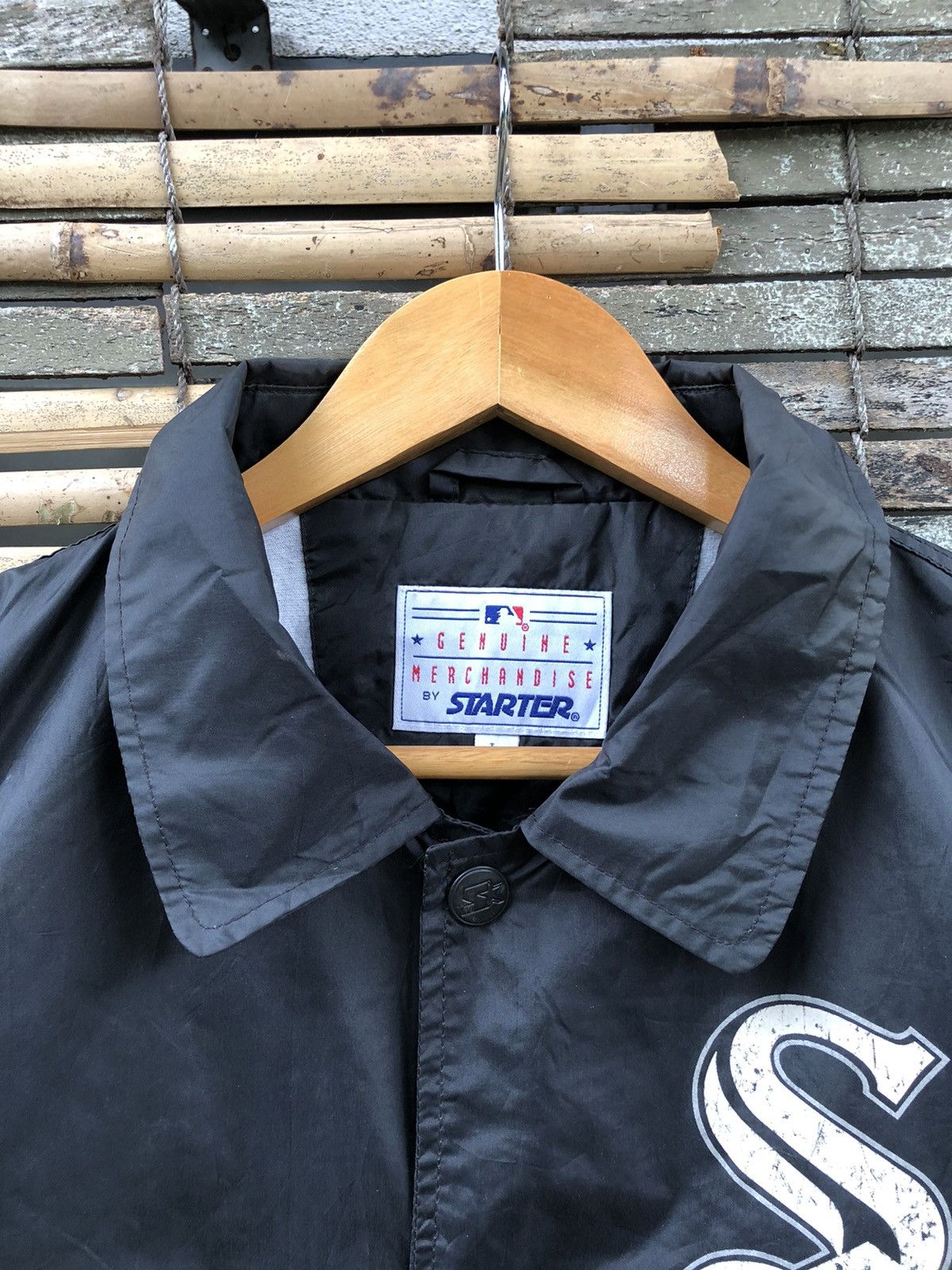 MLB Vintage 90s Starter MLB White Sox Thomas #35 Coach Jacket Size US L / EU 52-54 / 3 - 3 Thumbnail