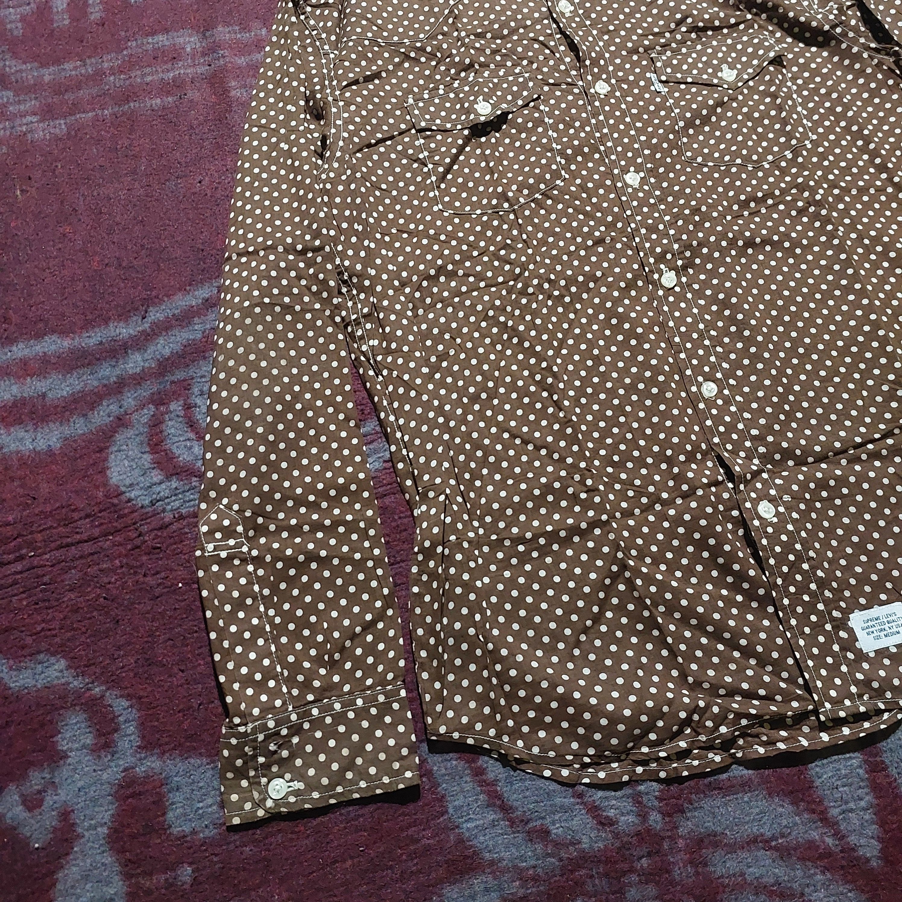 Levi's × Supreme Levi's x supreme western polka brown shirt Size US M / EU 48-50 / 2 - 6 Thumbnail