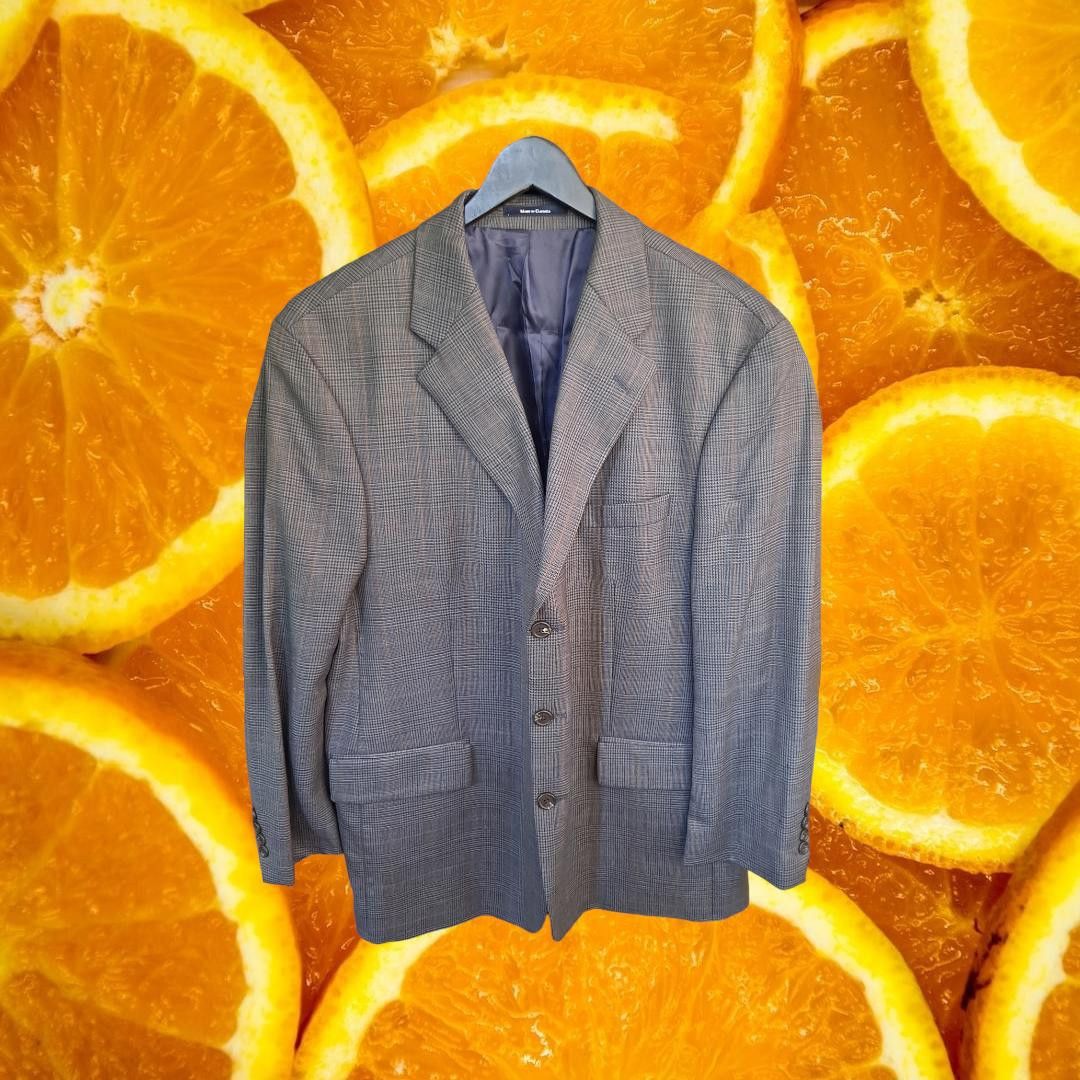 Chaps Chaps Tan Tweed 3 Button Blazer 100% Wool Size 46R Size 46R - 1 Thumbnail