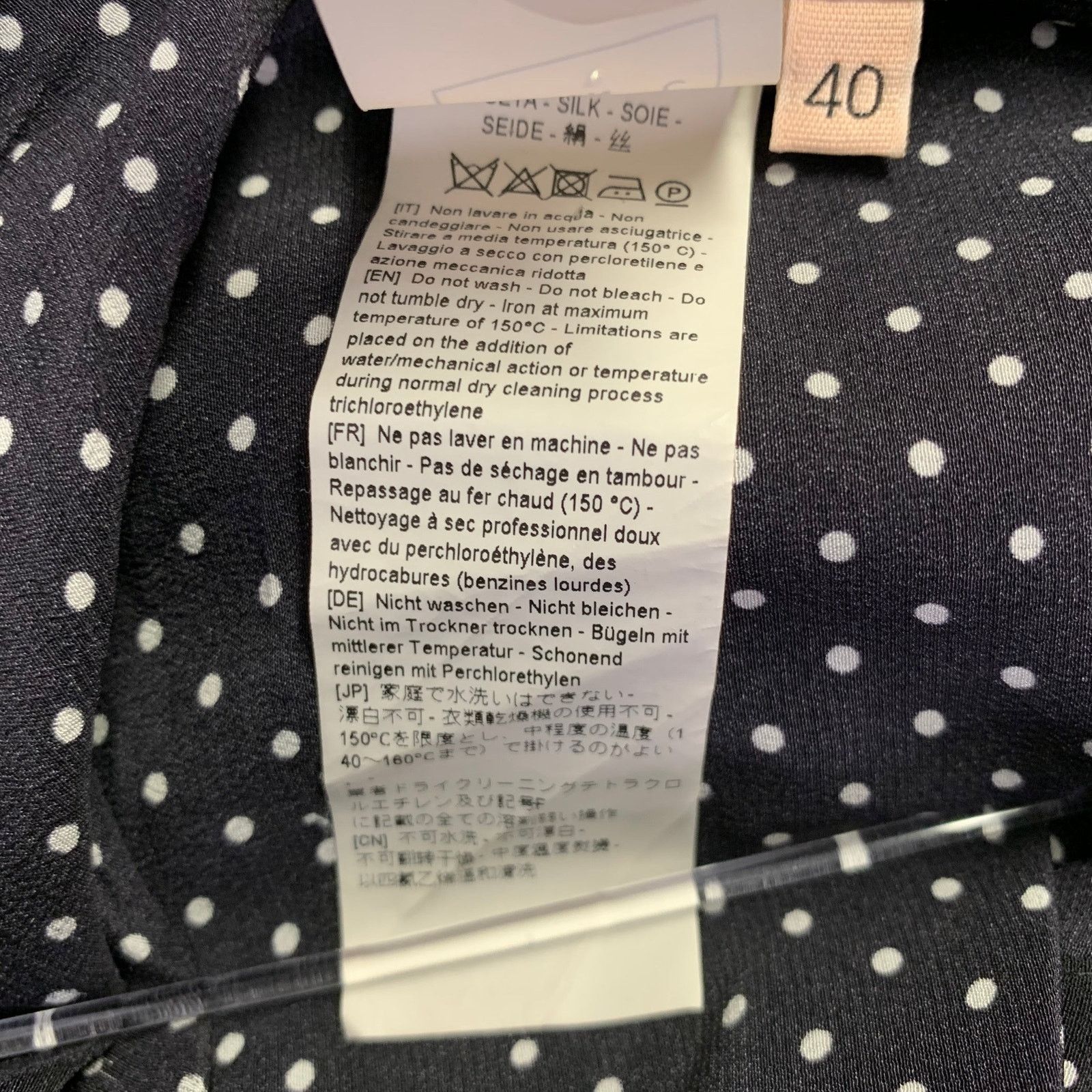 Plan C PLAN C Size M Black White Silk Polka Dot Bow Shirt Size M / US 6-8 / IT 42-44 - 7 Thumbnail
