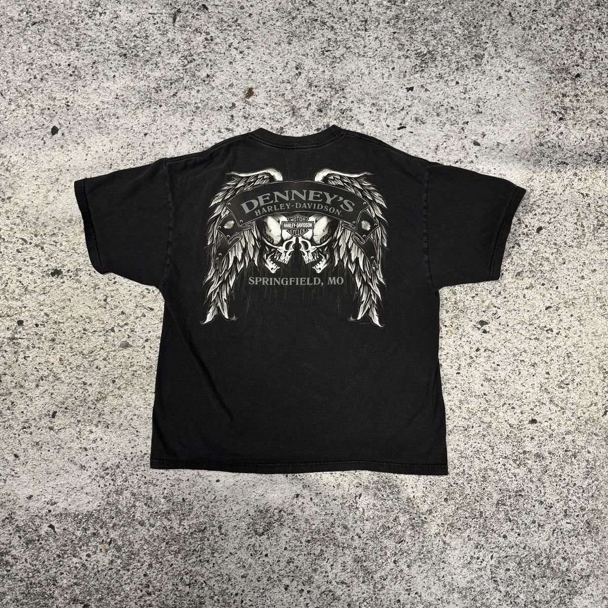 Harley Davidson Thrashed Faded Harley Girl Shirt ERD Grunge Pornstar WCC Size US L / EU 52-54 / 3 - 2 Thumbnail