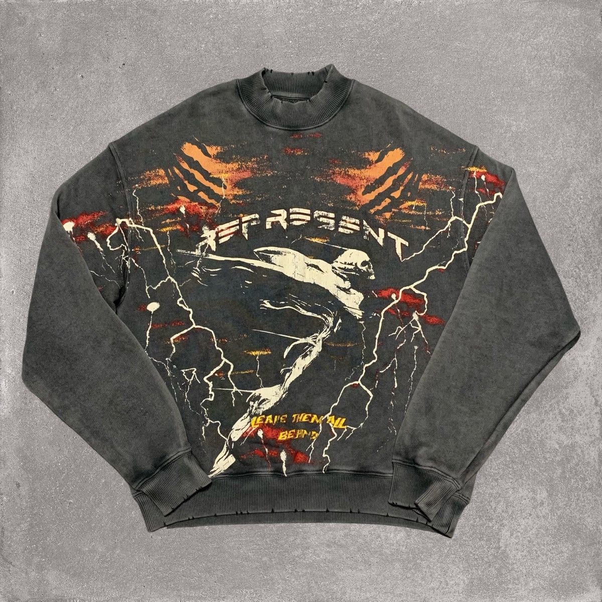 Represent Clo. Represent XS Spirit Angel Vintage Grey Sweater Sweatshirt Size US XS / EU 42 / 0 - 1 Thumbnail