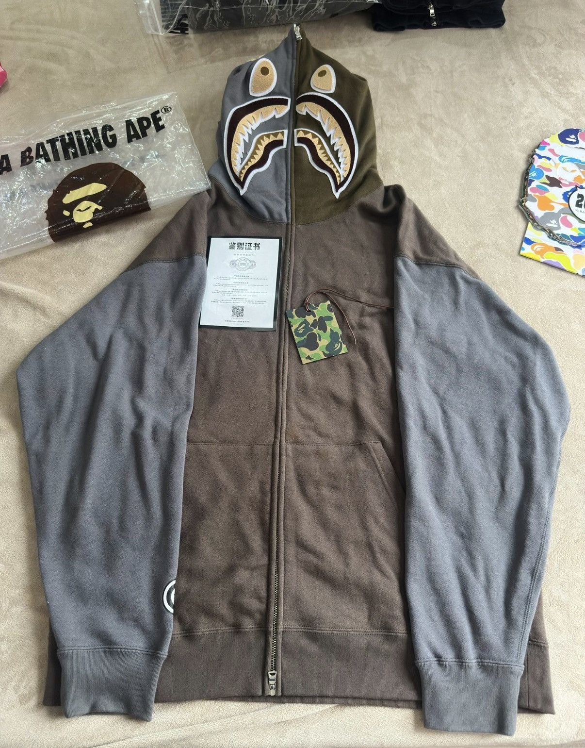 Bape BAPE Color Block Shark Head Jacket K5 Size US XXL / EU 58 / 5 - 1 Thumbnail