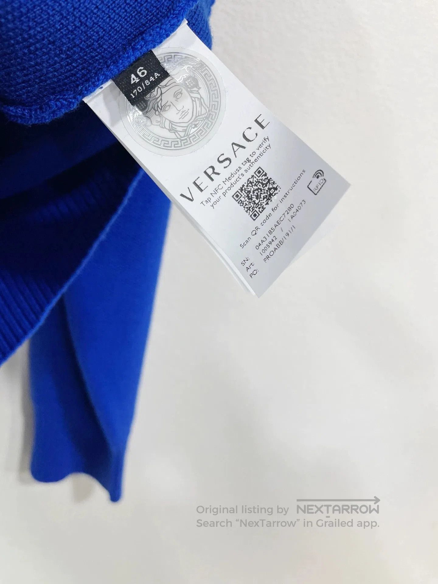 Versace VERSACE Wool Knit Sweater Coat. Size US S / EU 44-46 / 1 - 7 Thumbnail