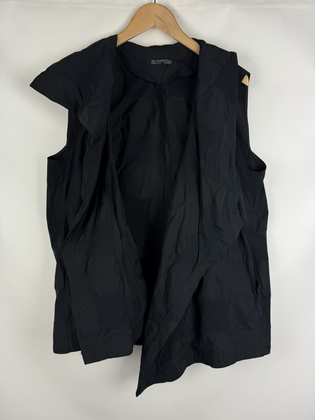 OSKA Oska Ladies Avant-garde Nylon Assymetrical Vest Jacket Gilet Size XL / US 12-14 / IT 48-50 - 17 Thumbnail