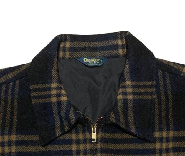Oshkosh Vintage Oshkosh Plaid Wool Zipper Shirt Jacket Size US L / EU 52-54 / 3 - 6 Thumbnail