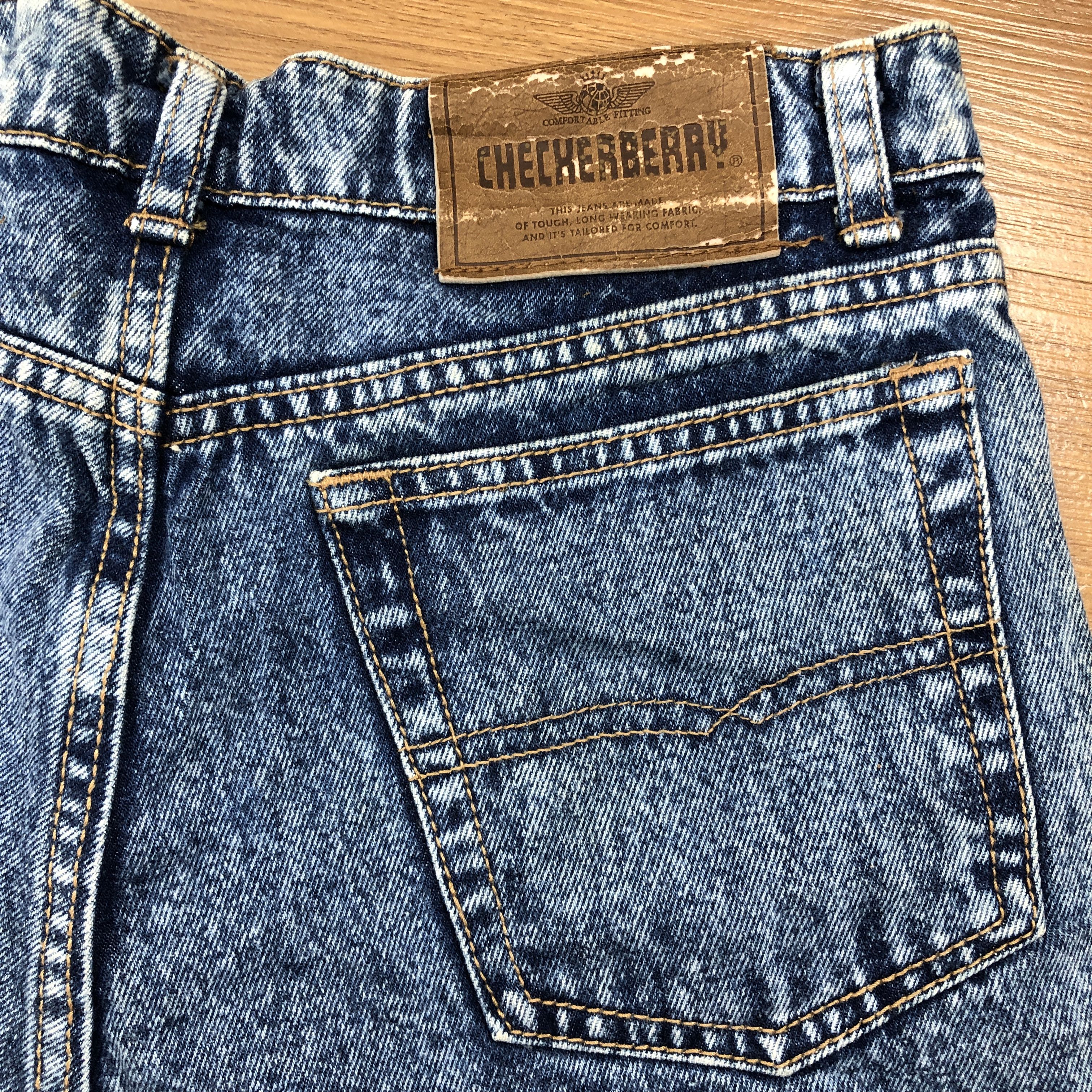 Japanese Brand × Vintage Checheberry Tappered Jeans 30 x 30 L1312W Size 30" / US 8 / IT 44 - 8 Thumbnail