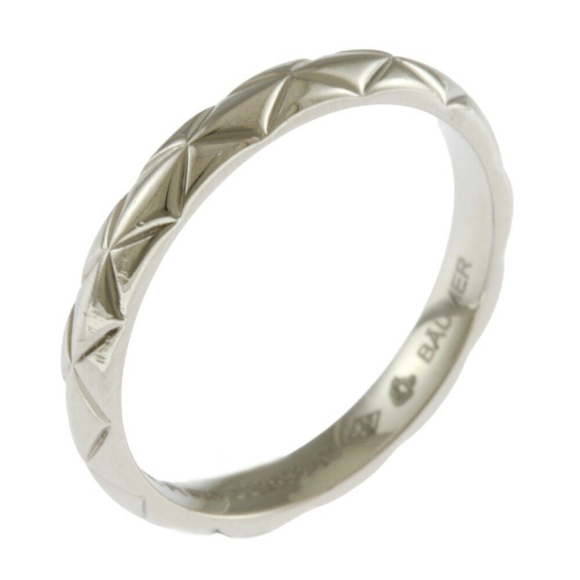 image of Chanel Coco Crush Ring, Size 9, Pt950 Platinum, Women's, Chanel