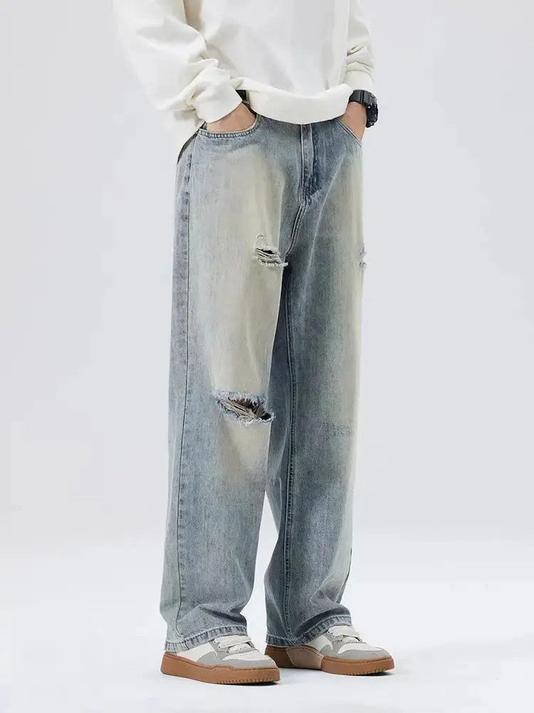 Japanese Brand American Ripped High Street Vintage Jeans Size US 30 / EU 46 - 5 Thumbnail
