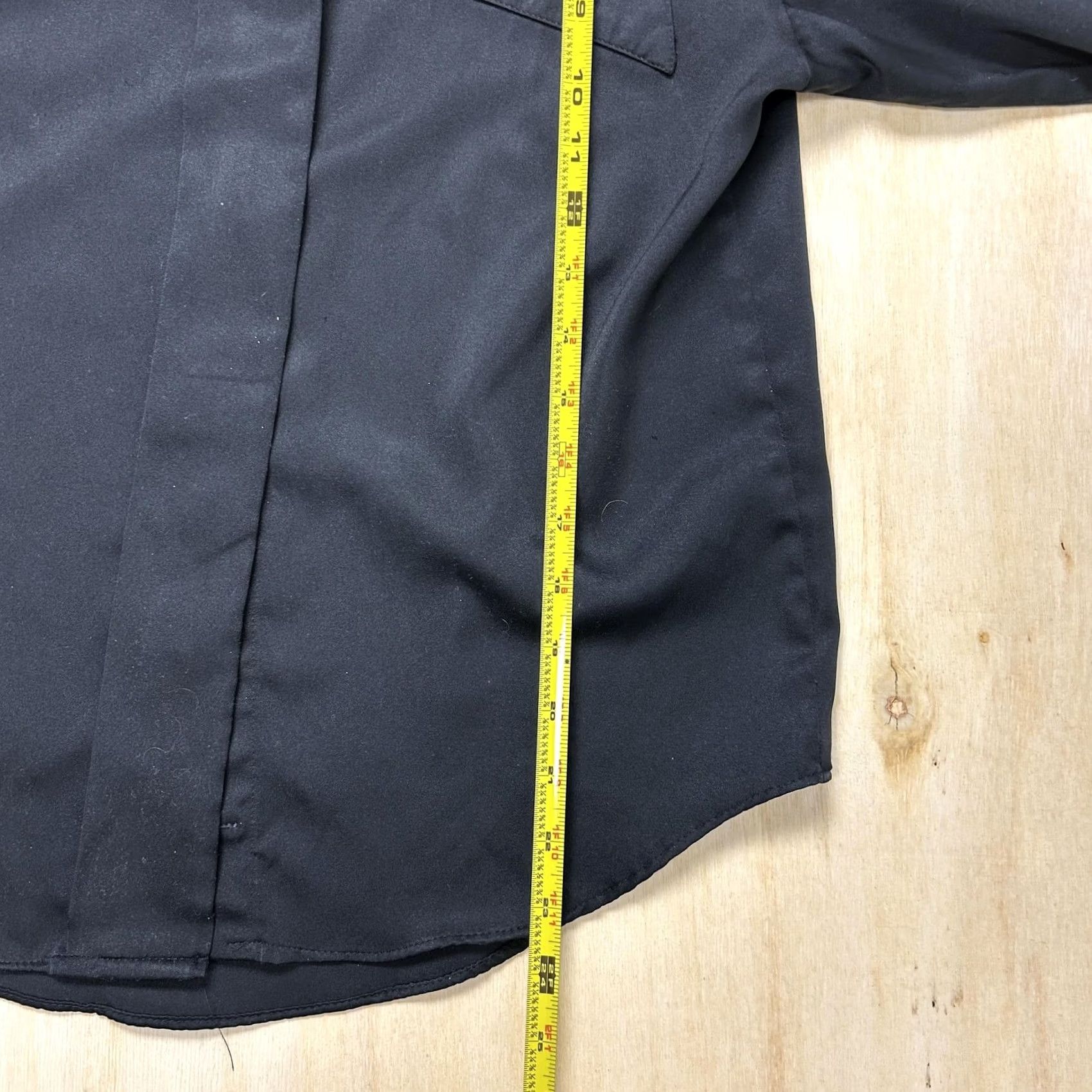 Vintage VINTAGE Apostrophe Blouse Womens Medium Black Collared Long Sleeve Button Up Top Size M / US 6-8 / IT 42-44 - 5 Thumbnail