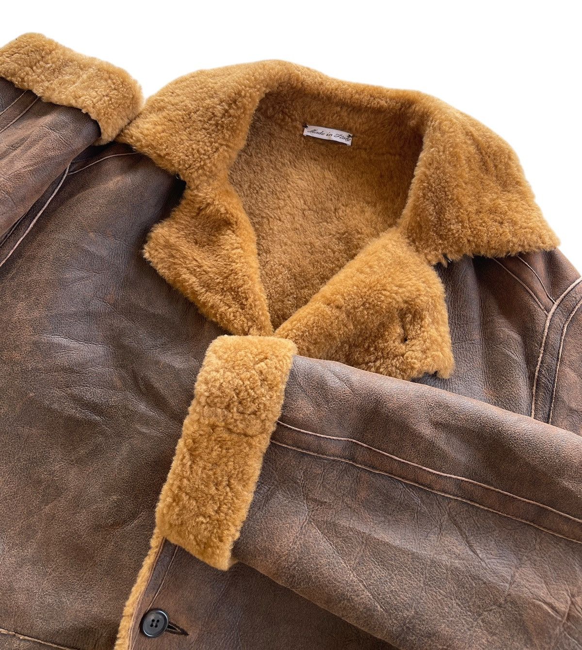Vintage Opifix Sheepskin Shearling Jacket Size US M / EU 48-50 / 2 - 5 Thumbnail