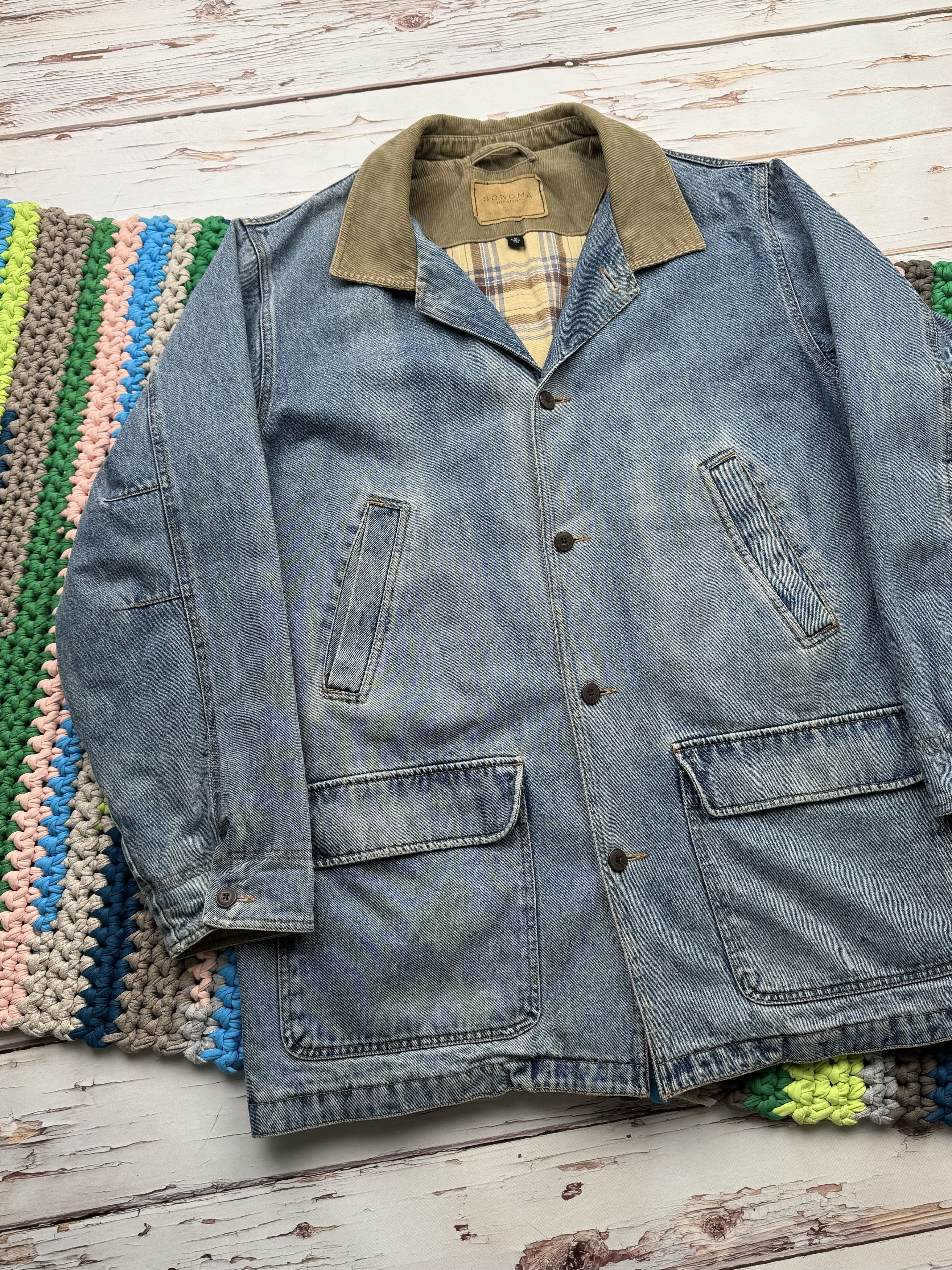 Sonoma Sonoma Vintage Denim Coat (ET1) Size US XL / EU 56 / 4 - 2 Thumbnail