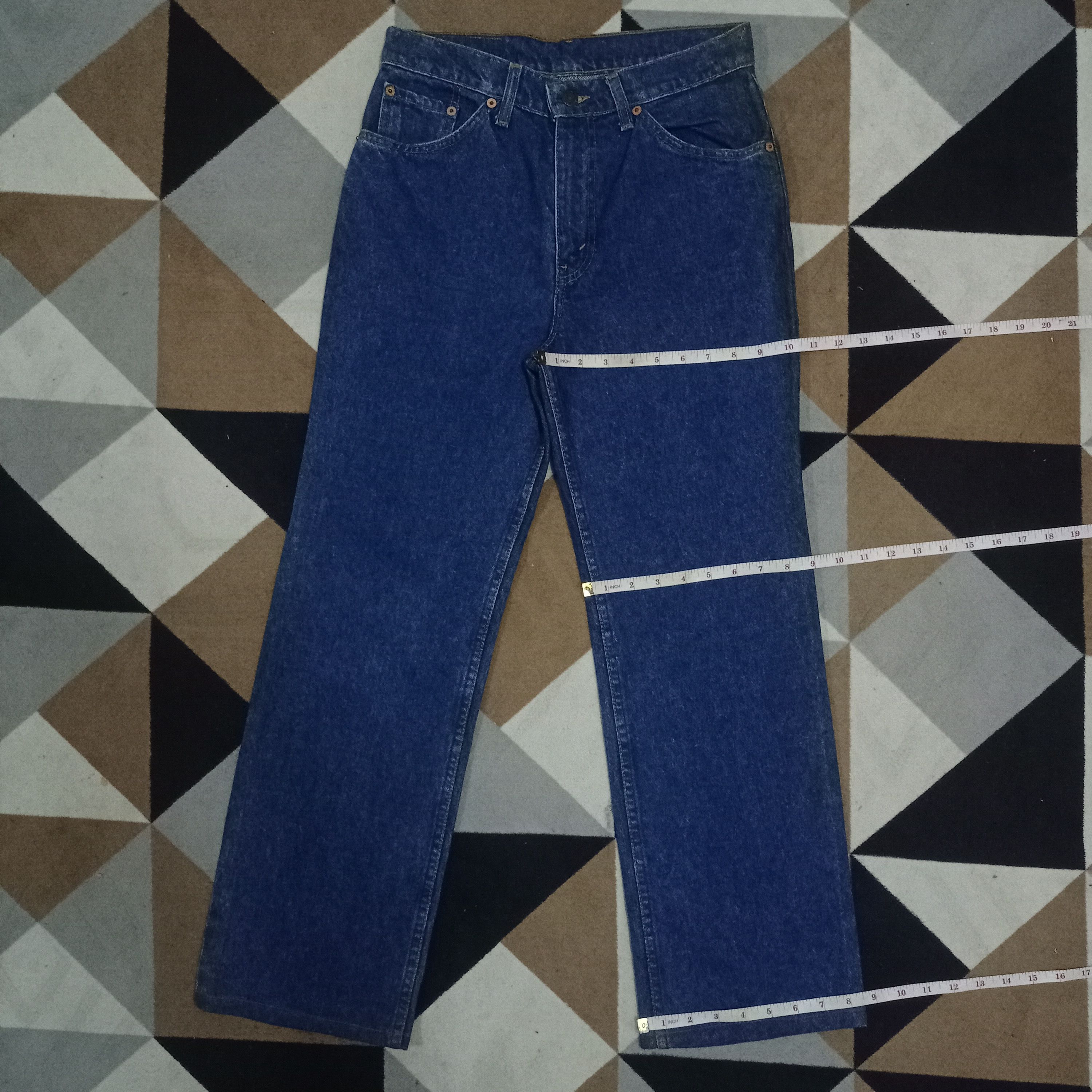 Levi's × Levi's Vintage Clothing Vintage Levis 505 Blue Wash Raw Denim Baggy Jeans 28x27 Size US 28 / EU 44 - 10 Thumbnail