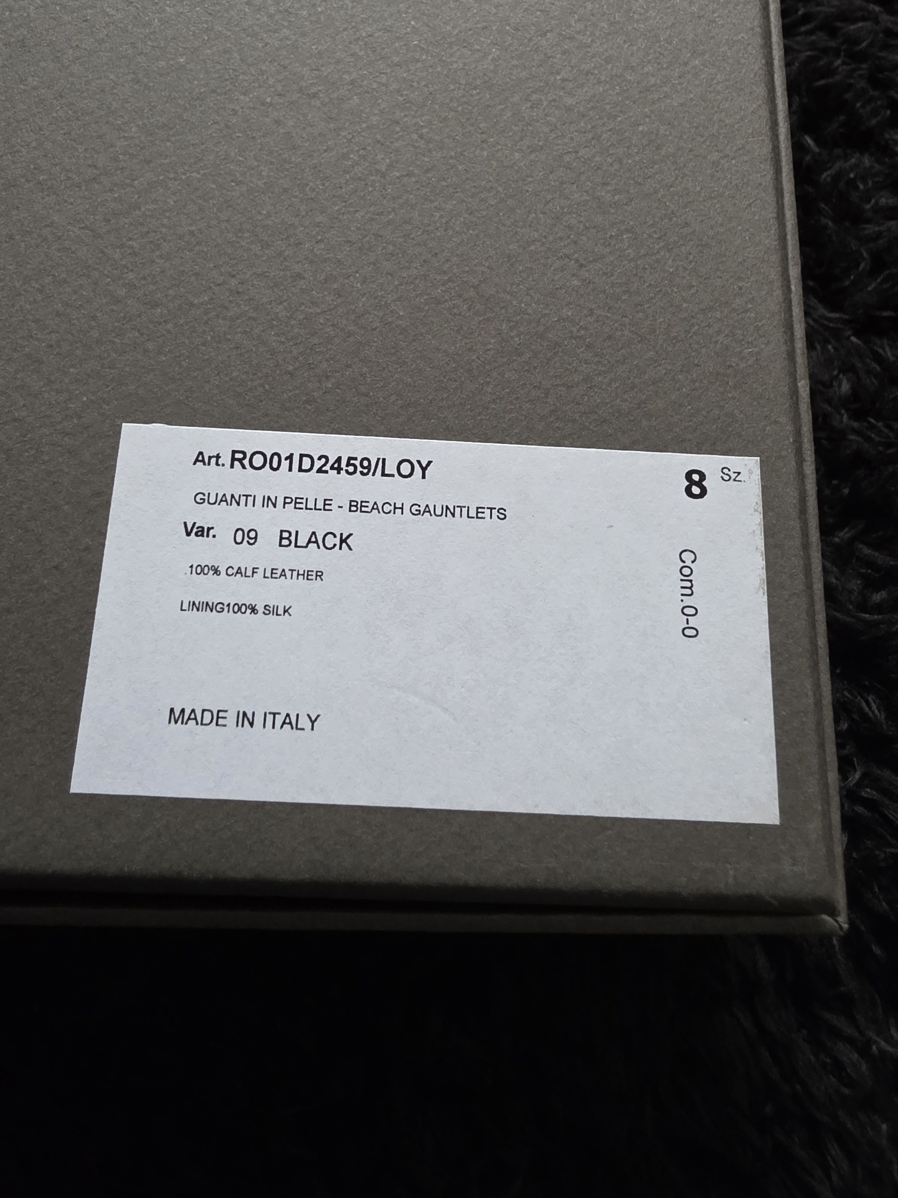 Rick Owens Rick Owens leather long gloves black size 8 Size 40 - 5 Thumbnail