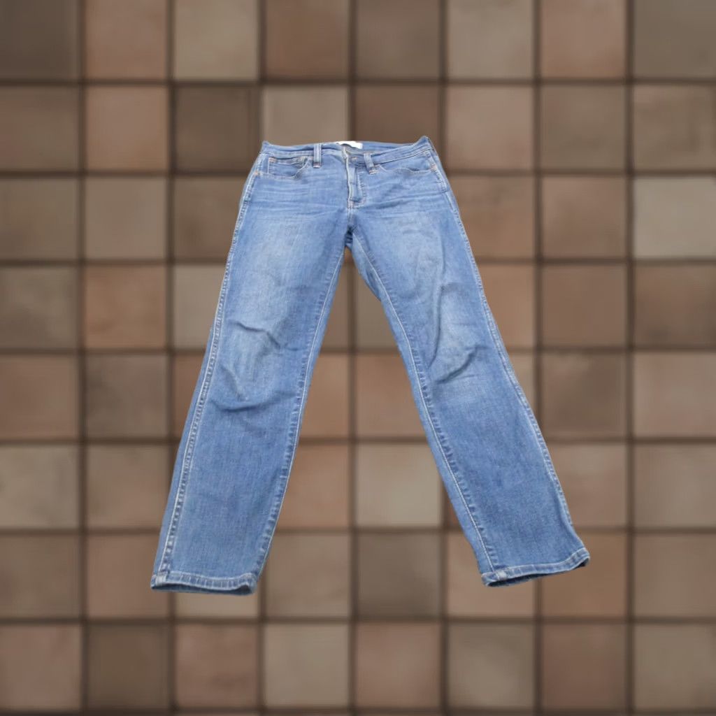 Madewell Madewell Jeans Women 25 Petite Blue Stretch Casual Classic Straight 10" Size 29" - 1 Thumbnail