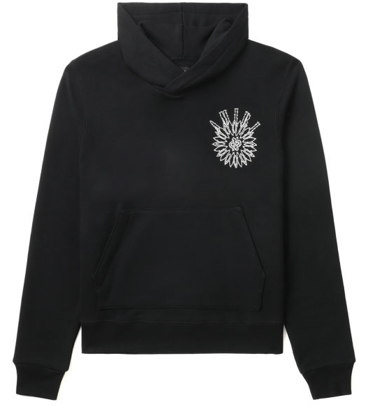 Amiri AMIRI Hoodie with Crystal Logo Size US S / EU 44-46 / 1 - 1 Thumbnail
