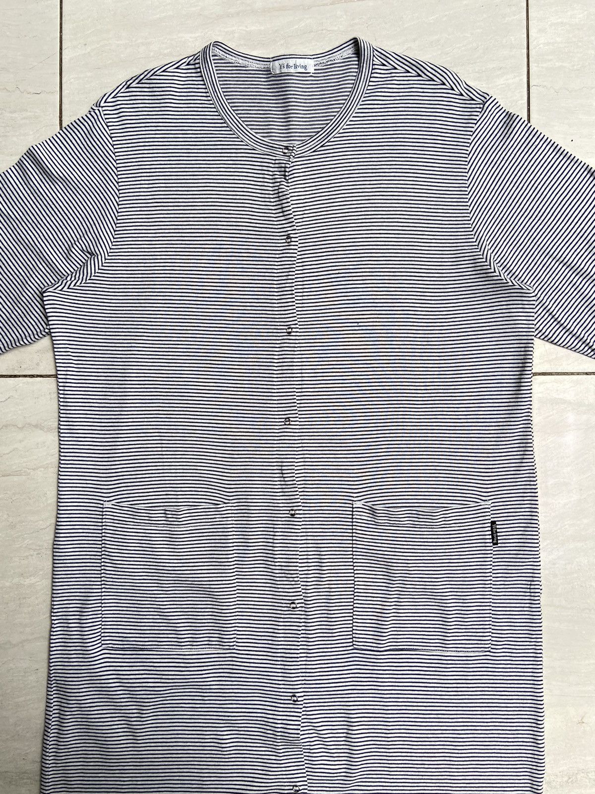 Y's × Yohji Yamamoto Y’S FOR LIVING Striped Long Cardigan Size US S / EU 44-46 / 1 - 9 Thumbnail