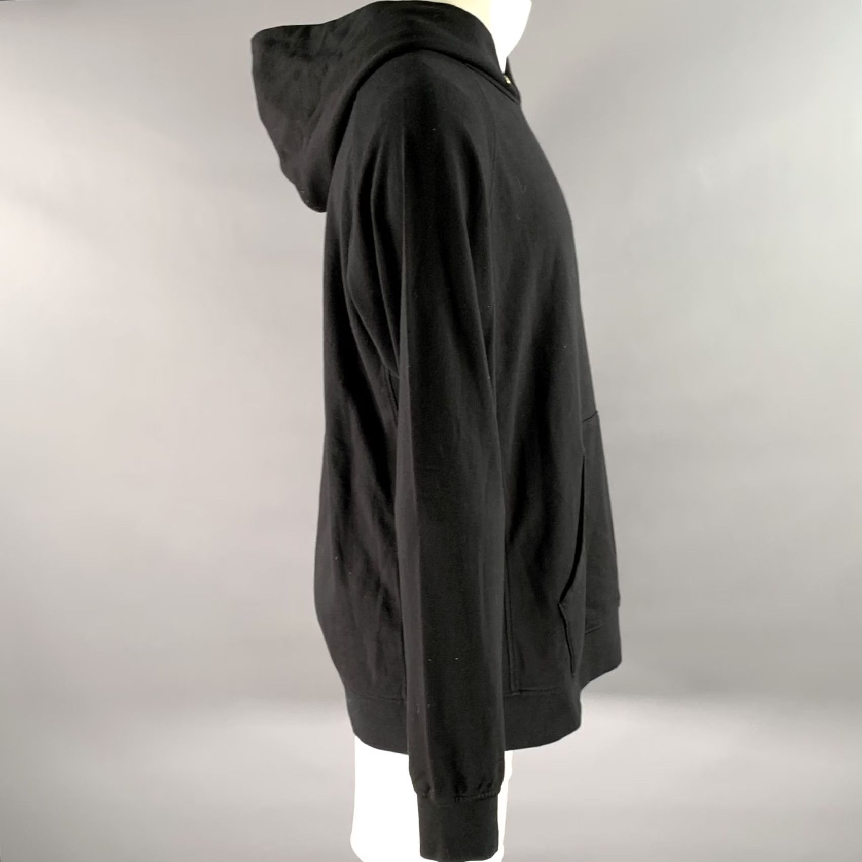Visvim VISVIM XL Black Wash Cotton Hoodie Sweatshirt Mens Sweater Knit Hoodie Wash Black XL VISVIM Size US XL / EU 56 / 4 - 3 Thumbnail