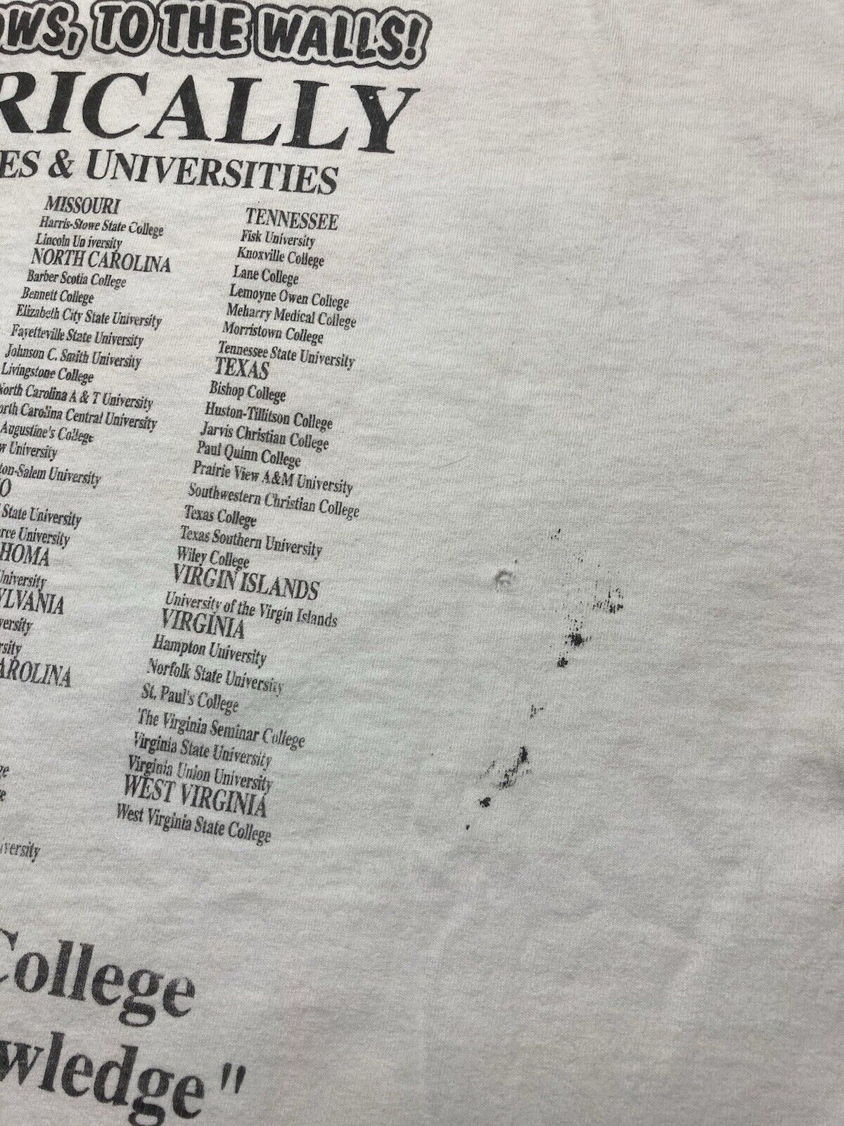 Fruit Of The Loom × Vintage t shirt joe turner classic SSU NSU black college Georgia XL Size US XL / EU 56 / 4 - 9 Thumbnail