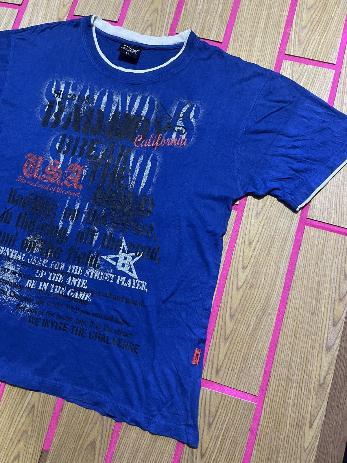 If Six Was Nine VINTAGE Y2K BAD BOY short sleeve tshirt Size US L / EU 52-54 / 3 - 2 Thumbnail