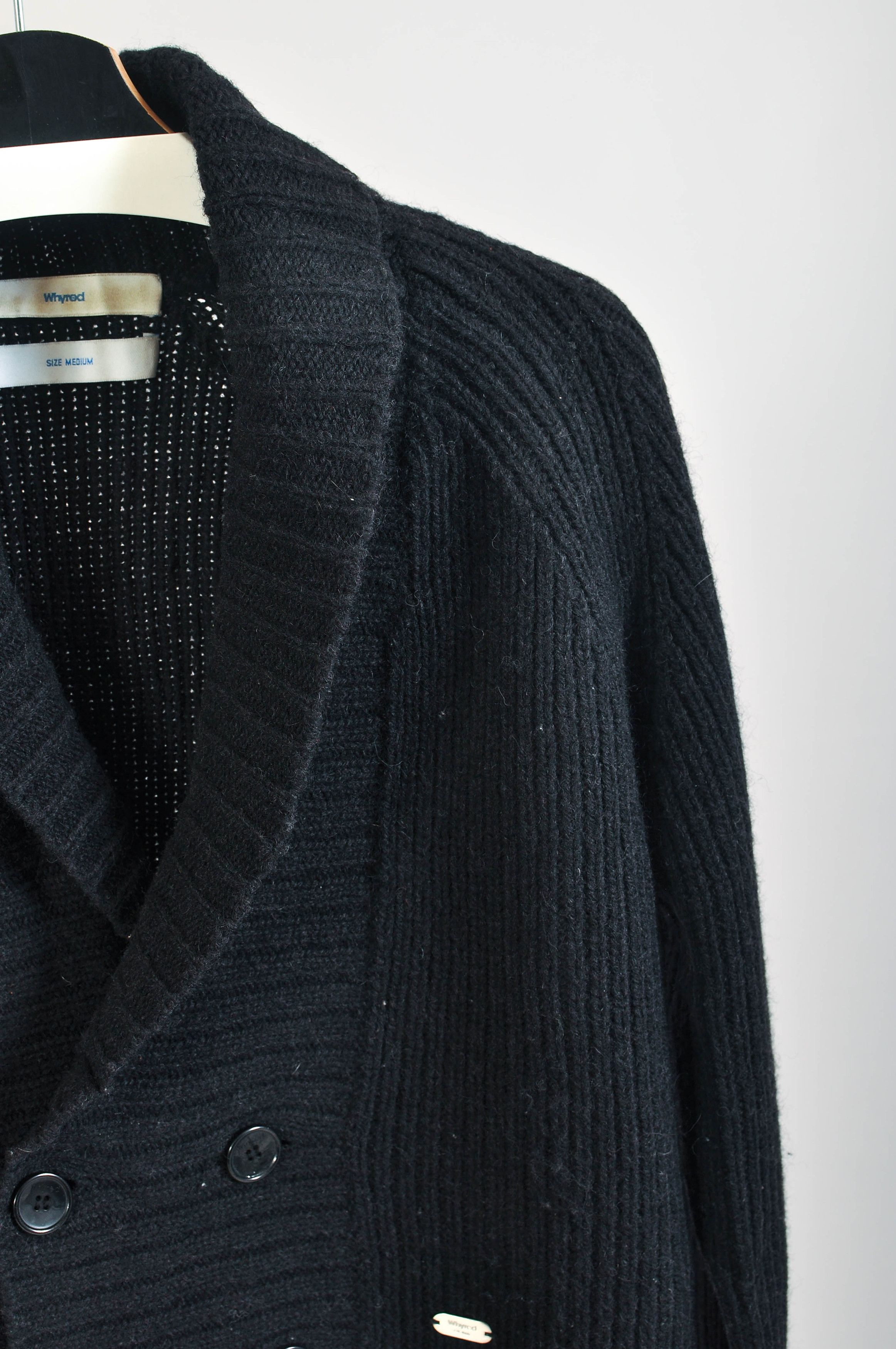 Whyred Black double breasted cardigan Size US M / EU 48-50 / 2 - 2 Thumbnail
