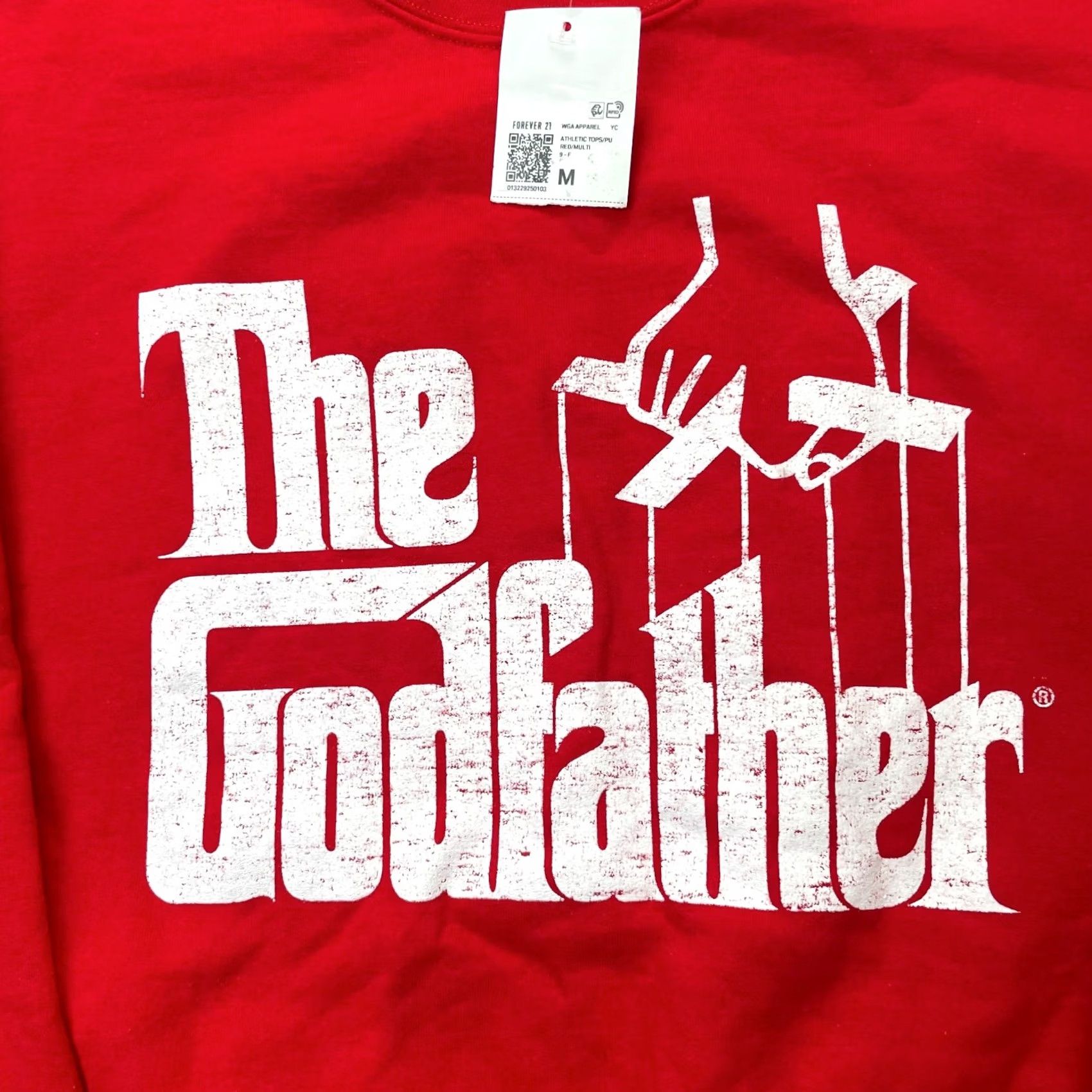 Forever 21 VINTAGE The Godfather Sweatshirt Mens M Red Movies Gangster Mob Mafia Brando Cinema Size US M / EU 48-50 / 2 - 5 Thumbnail