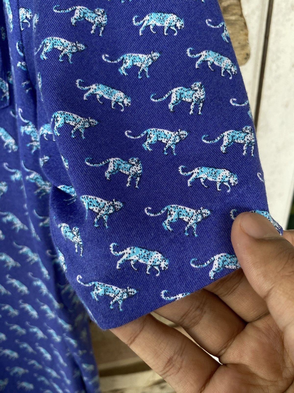 Polo Ralph Lauren Polo Ralph Lauren Polo Golf Aqua Blue Cheetah Size US L / EU 52-54 / 3 - 7 Thumbnail