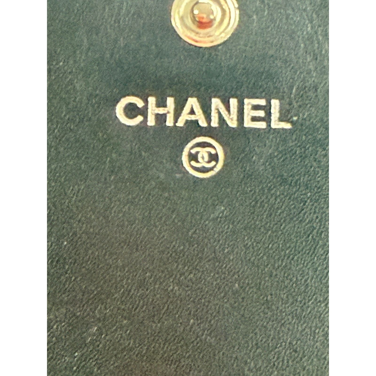 Chanel Calfskin Quilted Cambon Gusset Flap Wallet Black Size ONE SIZE - 10 Thumbnail