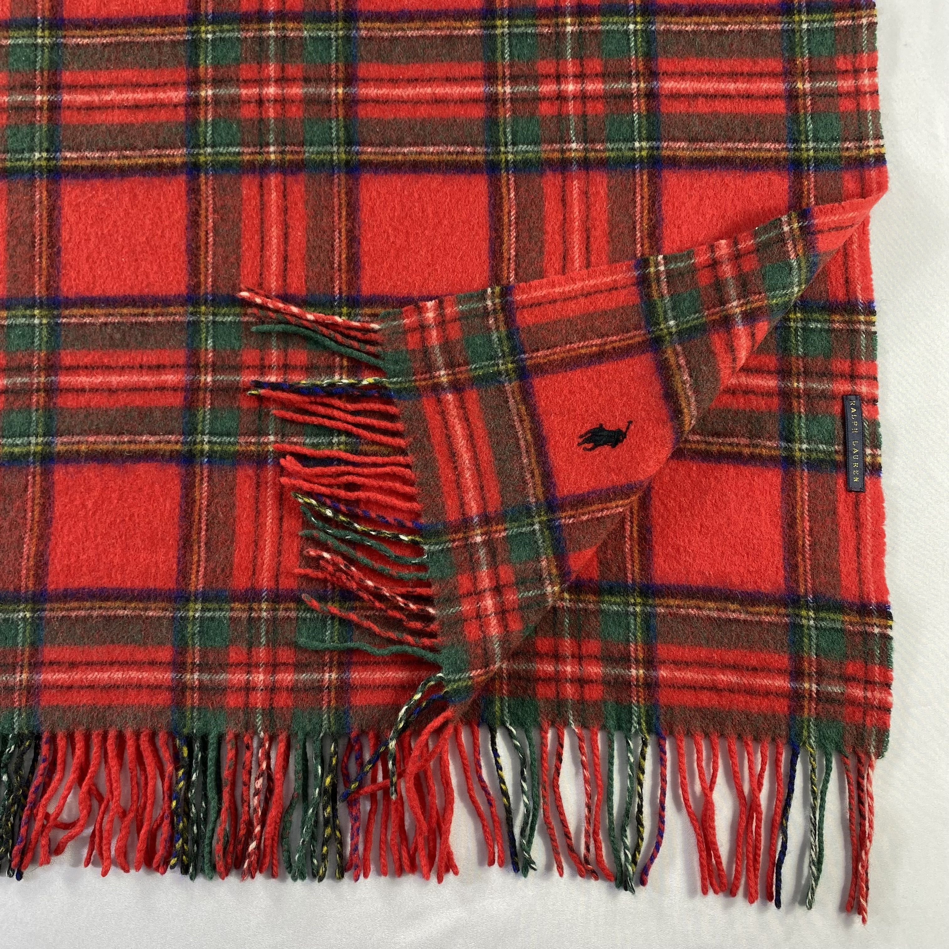 Ralph Lauren Ralph Lauren Scarf Big Size Neck Wrap Plaid Muffler Size ONE SIZE - 3 Thumbnail