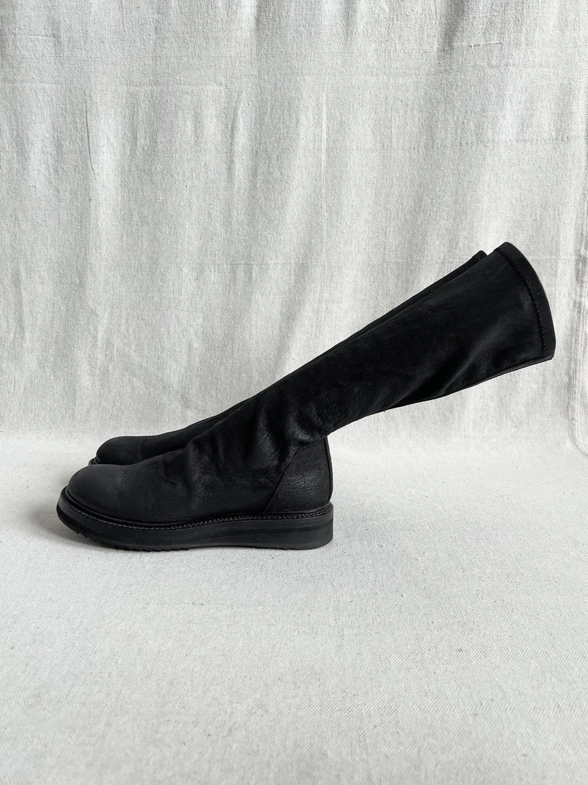 Rick Owens Rick Owens Blistered Leather Creeper Sock Boots Size US 6.5 / IT 36.5 - 3 Thumbnail