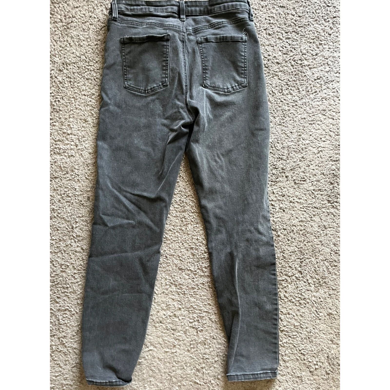 Buffalo David Bitton BUFFALO Women Skinny Pants Black Solid 8/29 8 Stretch Logo Zipper Vintage No Size ONE SIZE - 3 Thumbnail
