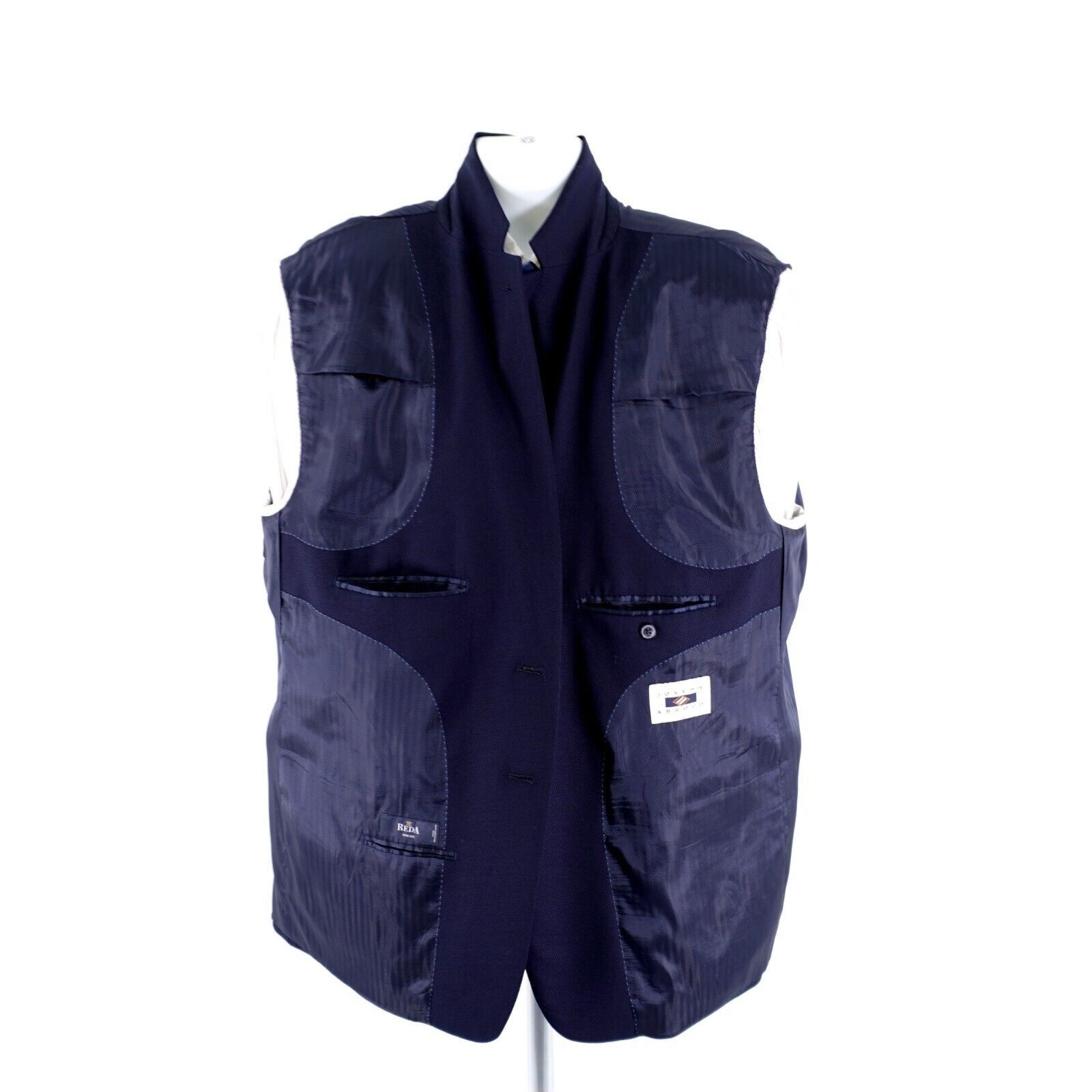 Joseph Abboud Joseph Abboud Reda Super 110s Textured Wool Blue 2 Silver Bu Size 50R - 13 Thumbnail