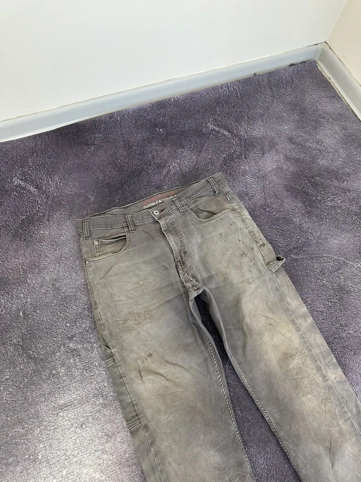 Dickies × Vintage Vintage Dickies Y2K Faded Grey Work Hype Baggy Pants Size US 34 / EU 50 - 7 Thumbnail