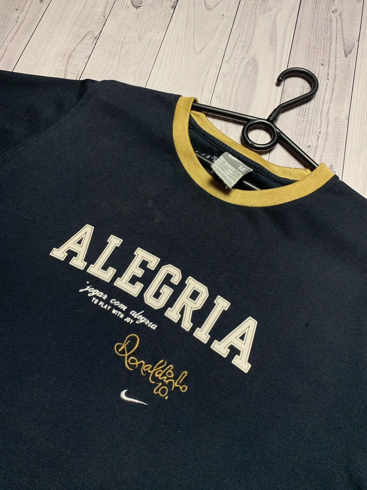 Nike × Vintage Nike Algeria Ronaldinho vintage T-shirt Size M-L Size US L / EU 52-54 / 3 - 3 Thumbnail