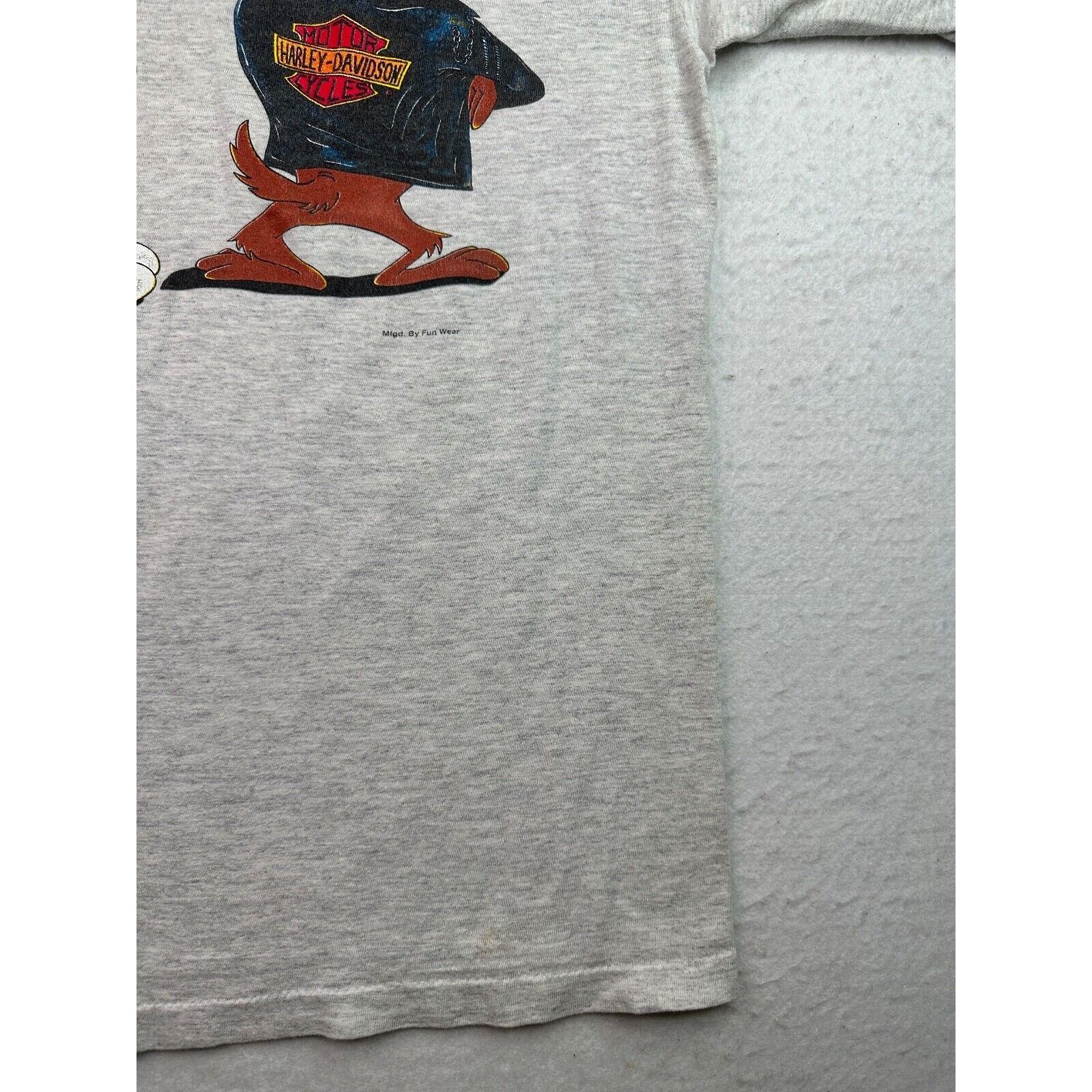 Harley Davidson VTG 1993 Harley Davidson X Looney Tunes Bugs & Taz T-Shirt Size US L / EU 52-54 / 3 - 19 Thumbnail