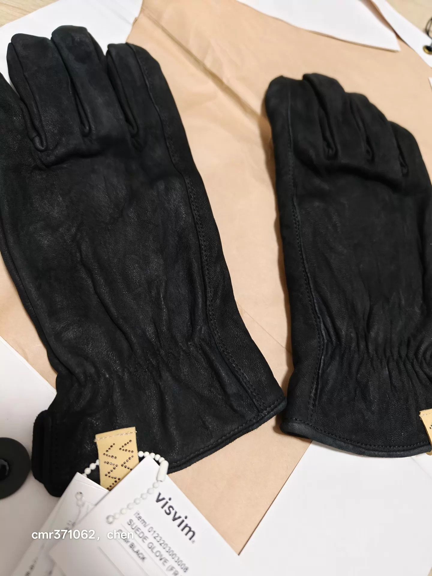 Visvim Visvim 23AW Suede Glove (fr veg.lb) Black SM Biker Glove Size ONE SIZE - 3 Thumbnail