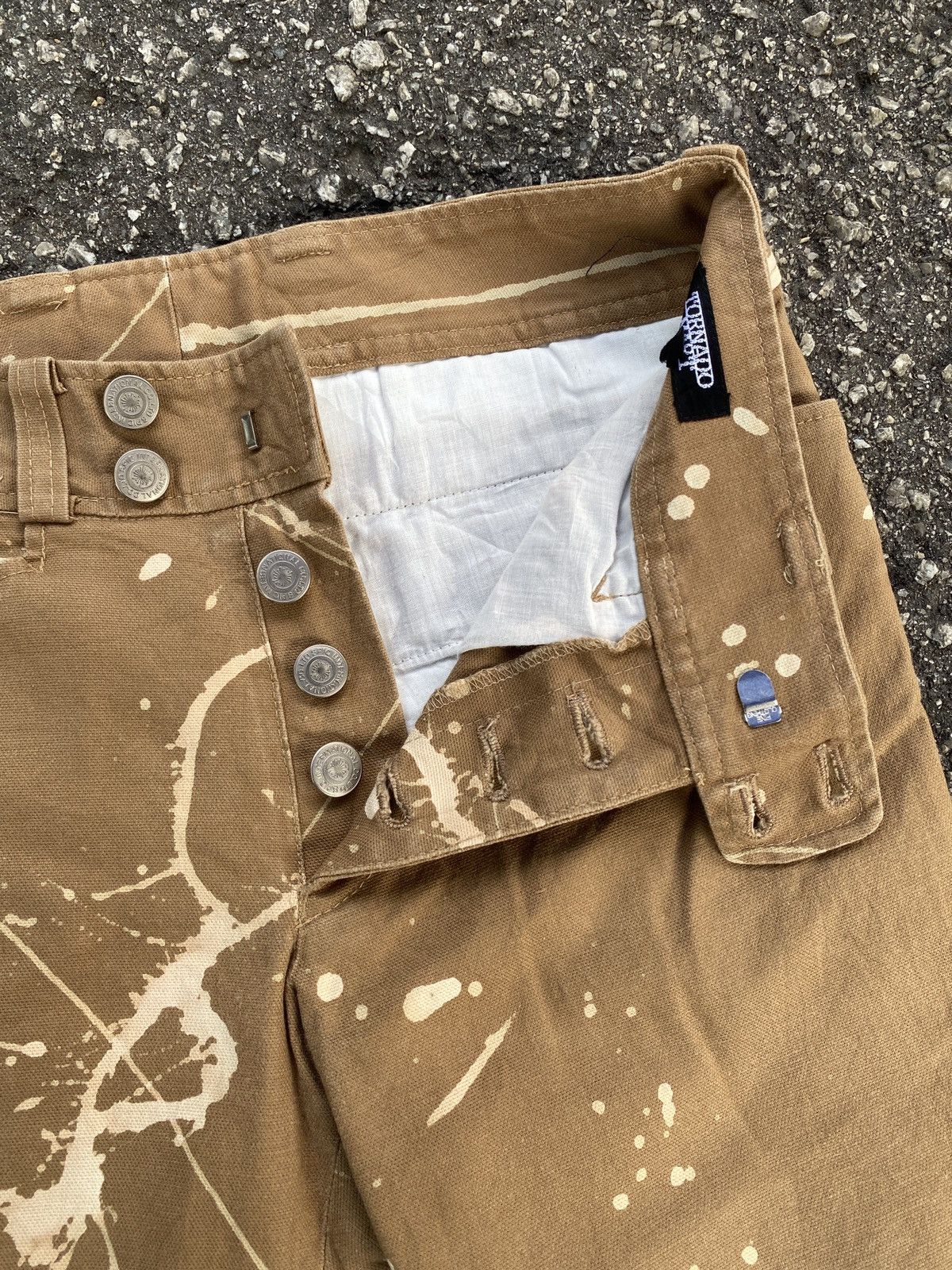Japanese Brand × Tornado Mart Japanese Brand Tornado Mart Splatter Design Flare Denim Size US 27 - 9 Thumbnail