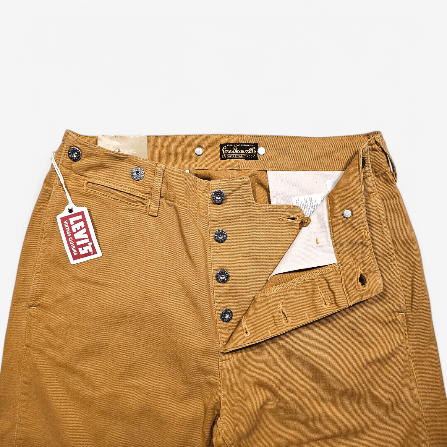 Levi's Vintage Clothing NWT Levi's Vintage Clothing 1920's Born Brown Chinos W31L29 Size US 31 - 5 Thumbnail