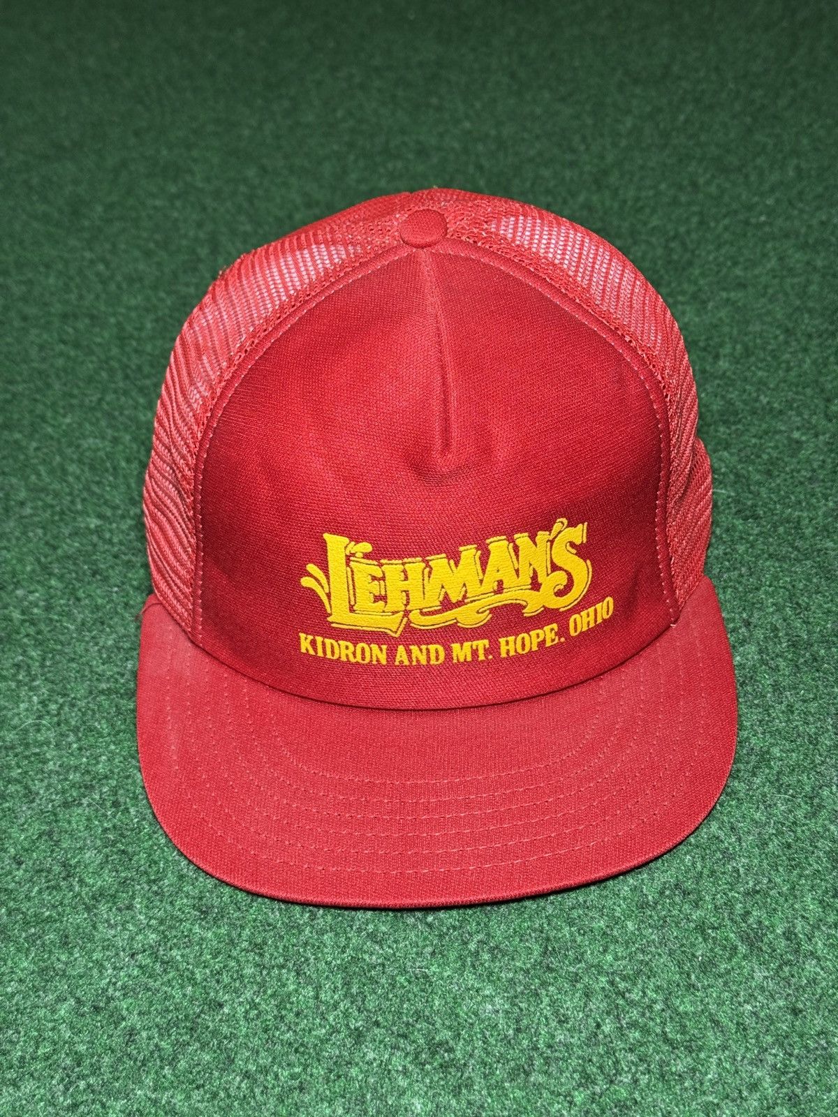 Vintage Lehmans Kidron Mt Hope Ohio 80s 90s Trucker Snapback Hat Size ONE SIZE - 1 Thumbnail