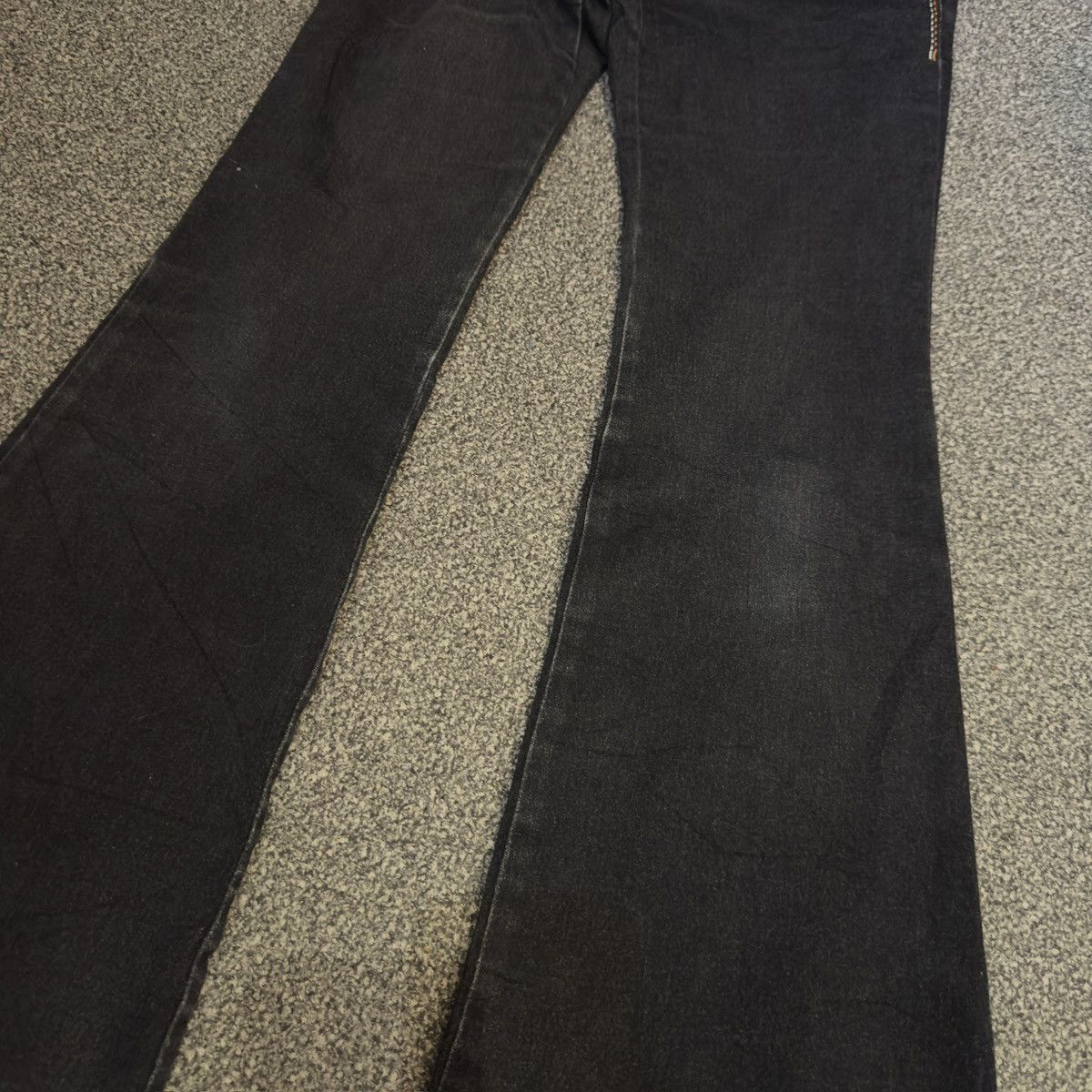 Hysteric Glamour 🔥 Crazy Sick Flared Low Rise Egoist Indigo Denim W30 Size 30" / US 8 / IT 44 - 4 Thumbnail