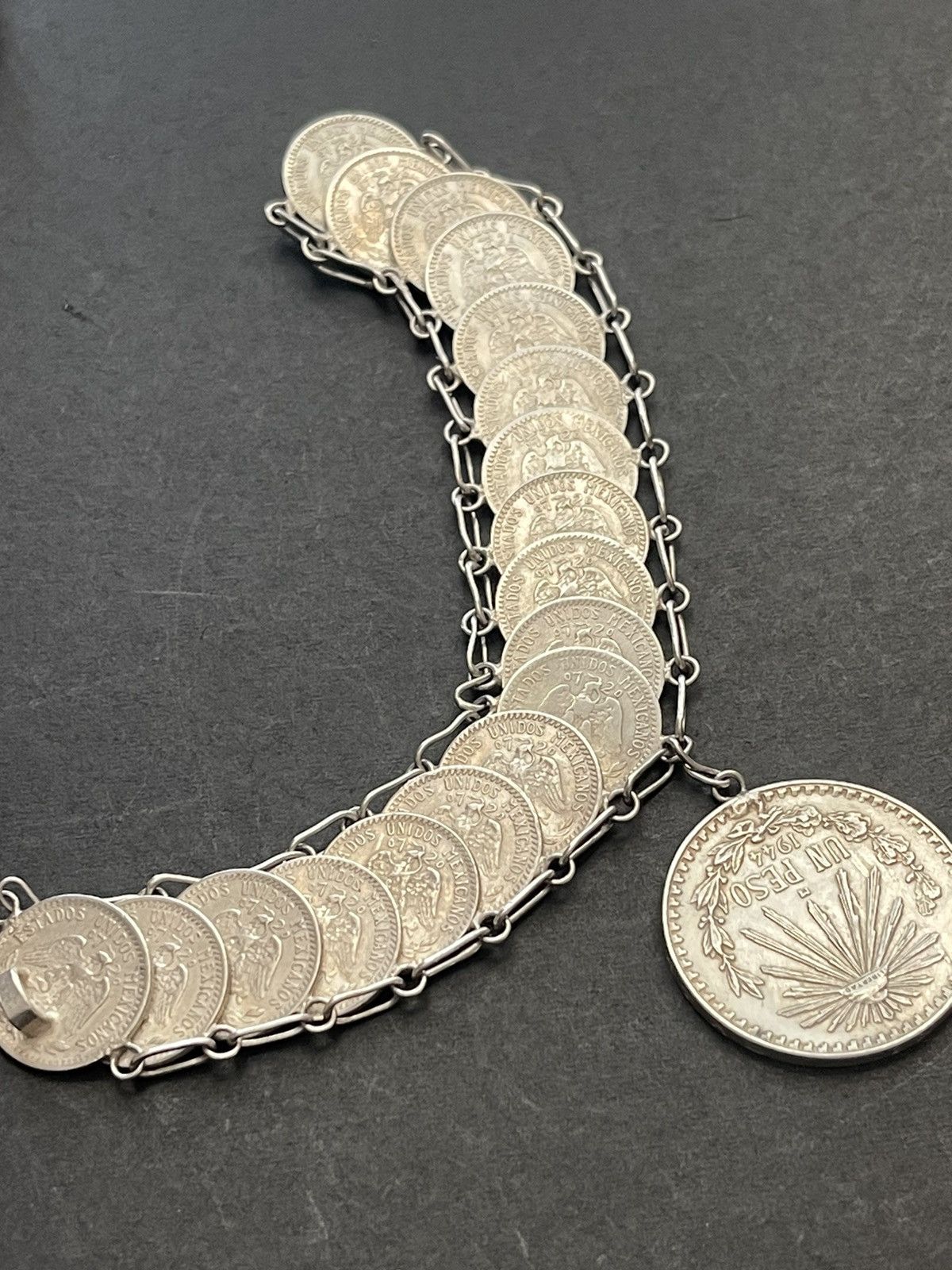 Vintage Mexico silver bracelet Size ONE SIZE - 6 Thumbnail