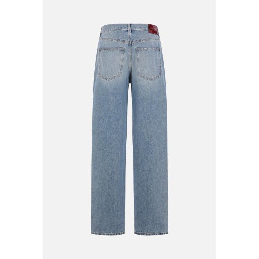 Gucci GUCCI Blue Stonewashed Boyfriend Denim Trousers New & Authen Size 32" / US 10 / IT 46 - 2 Thumbnail