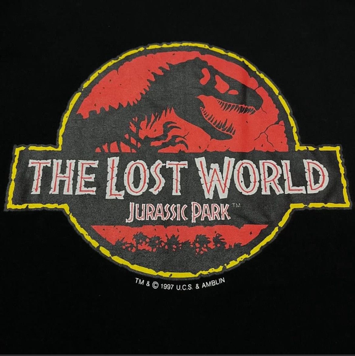 Vintage Vintage 1997 Jurassic Park The Lost World Movie T Shirt Size US M / EU 48-50 / 2 - 3 Thumbnail