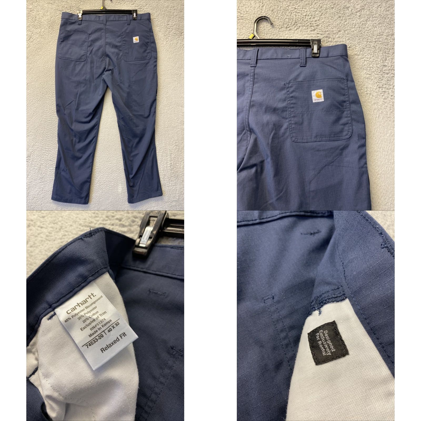 Carhartt Carhartt Pants 40x32 Tact Work Pant Blue Mens Regular 40x32 Carpenter Straight Cargo Pockets Workwear 160-23 Size US 40 / EU 56 - 9 Thumbnail