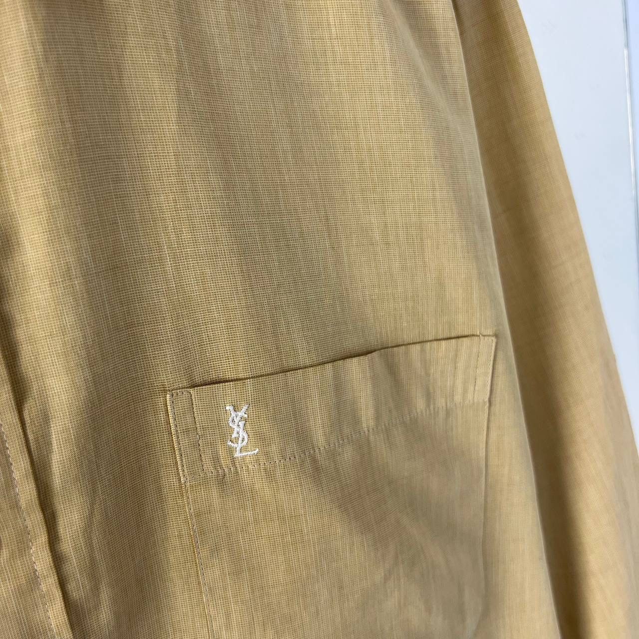 Yves Saint Laurent Vintage Y2K Yves Saint Laurent Pocket Logo Button Up Shirt Size US L / EU 52-54 / 3 - 3 Thumbnail