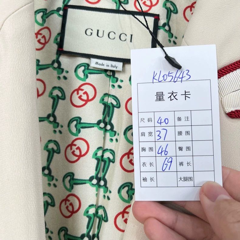 Gucci Gucci College-style suit with full printing inside 2504-Nex Size 40R - 8 Thumbnail